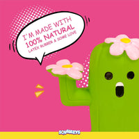 Squeeezys Latex Cactus Man Dog Toy - Green