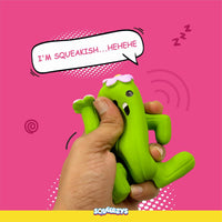 Squeeezys Latex Cactus Man Dog Toy - Green