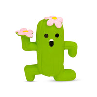 Squeeezys Latex Cactus Man Dog Toy - Green