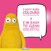 Squeeezys Latex Monster Brother Dog Toy - Yellow