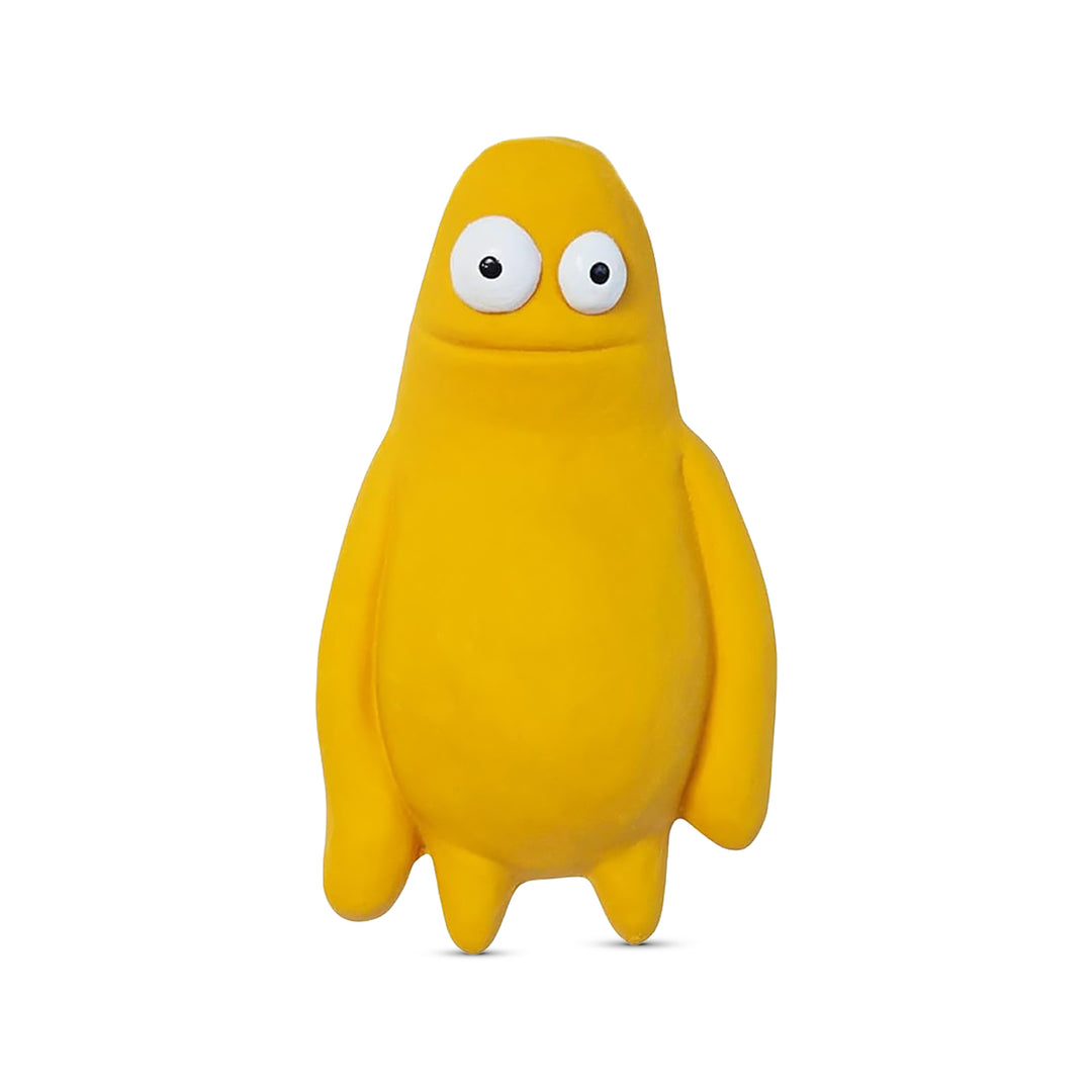 Squeeezys Latex Monster Brother Dog Toy - Yellow