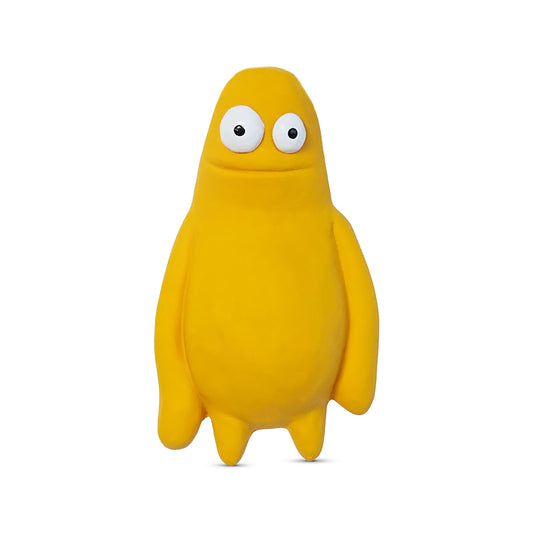 Squeeezys Latex Monster Brother Dog Toy - Yellow