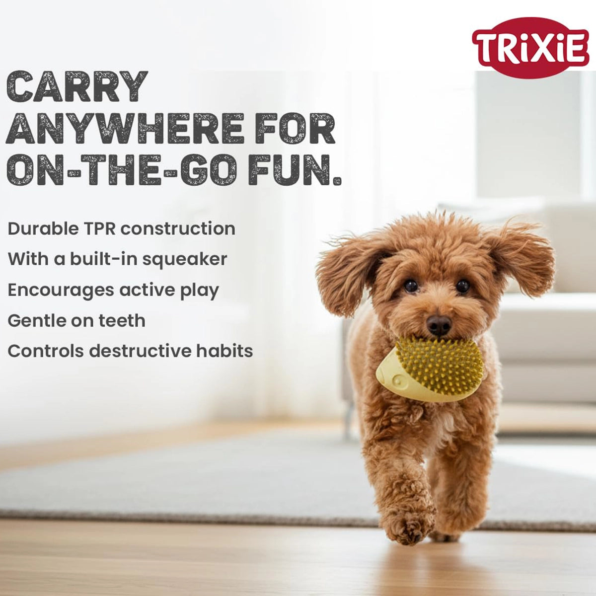 Trixie Hedgehog Dog Toy TPR - 12 cm