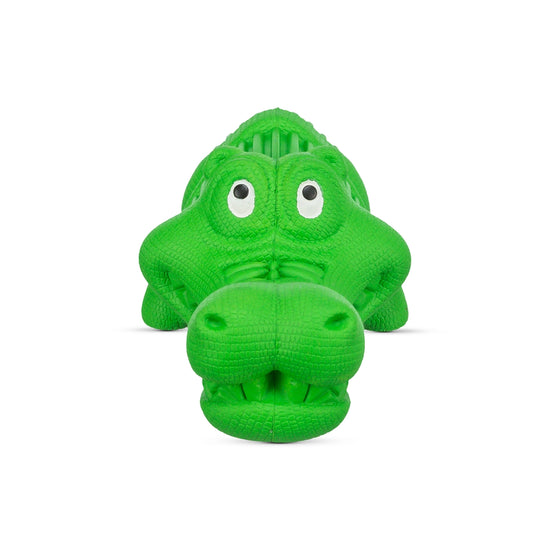 Trixie Snack Crocodile Natural Rubber Dog Toy 18cm - Green