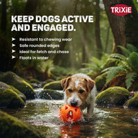 Trixie Honeycomb Ball Dog Toy Tpe  Dia 6cm Orange