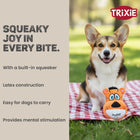 Trixie Tiger Plush/TPR  Dog Toy - 16cm