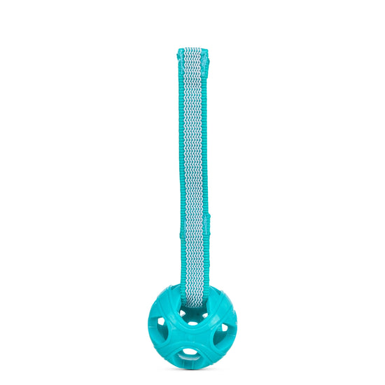 Trixie Honeycomb Ball With Rope TPR/Polyester/Rubber Dog Toy - 6 × 23 cm