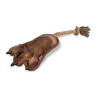 Trixie Animal Paw On Rope Plush Dog Toy