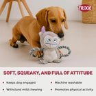 Trixie Monster Plush Recyled Dog Toy - 33cm