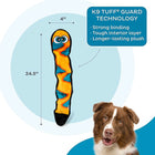 Outward Hound Durablez Snake Orange Dog Toy Large