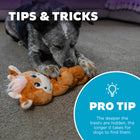 Outward Hound Twistiez Highland Cow Multicolor Dog Toy Large
