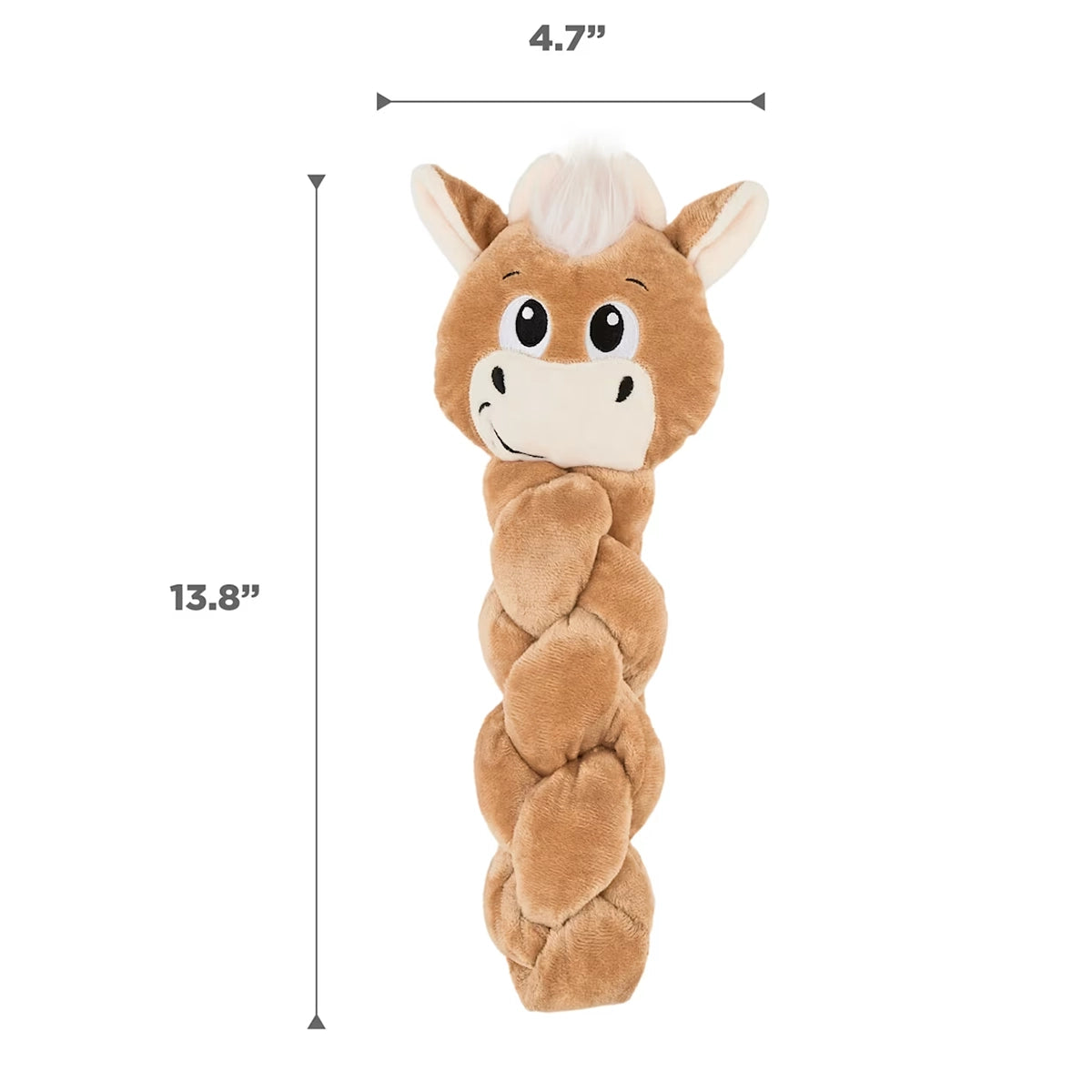 Outward Hound Twistiez Highland Cow Multicolor Dog Toy Large