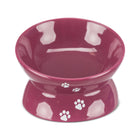 Trixie Elevated Ceramic Cat Bowl 150ml - Dia 13cm - Berry
