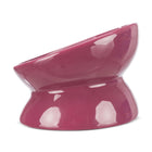 Trixie Elevated Ceramic Cat Bowl 150ml - Dia 13cm - Berry