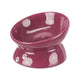 Trixie Elevated Ceramic Cat Bowl 150ml - Dia 13cm - Berry
