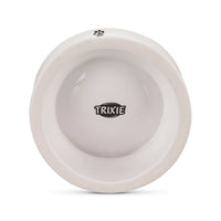 Trixie Elevated Ceramic Cat Bowl 370ml - Dia 14cm - White