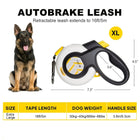 Fida Autobrake Dog Leash - White
