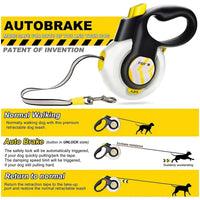 Fida Autobrake Dog Leash - White
