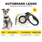 Fida Autobrake Dog Leash - White