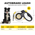 Fida Autobrake Dog Leash - White