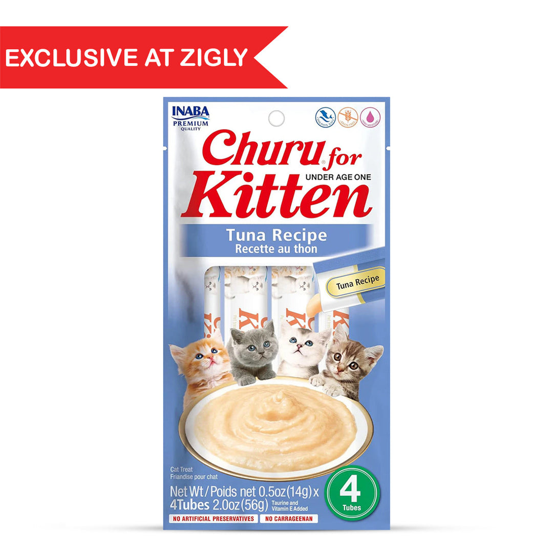 Inaba Churu For Kitten Tuna Recipe Creamy Cat Treat 56g (14g x 4)