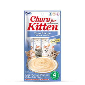 Inaba Churu For Kitten Tuna Recipe Creamy Cat Treat 56g (14g x 4)