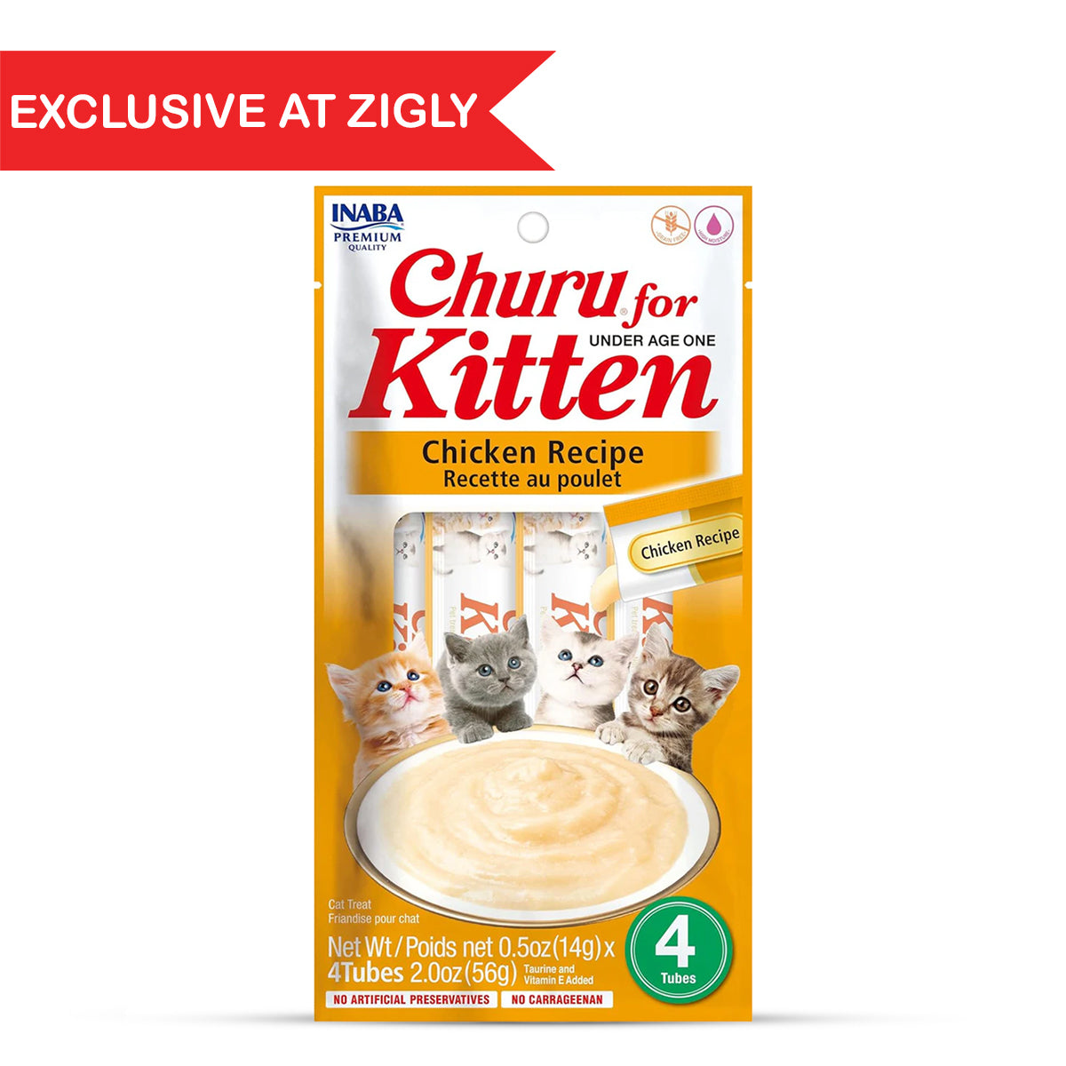 Inaba Churu for Kitten Chicken Recipe 56g (14g x 4)