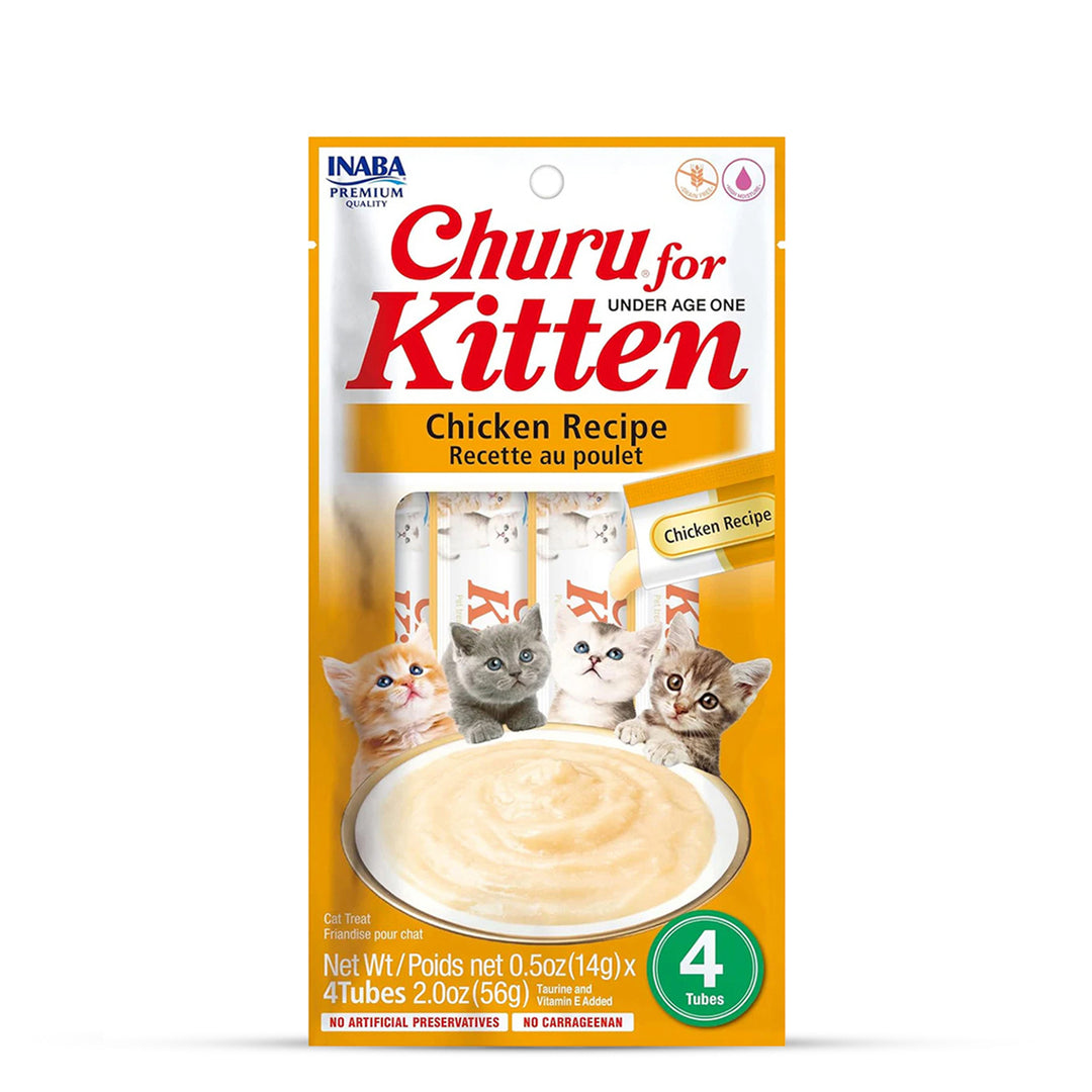 Inaba Churu for Kitten Chicken Recipe Cat Treat 56g (14g x 4)