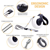 Fida Mars Dog Leash - White