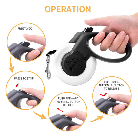 Fida Mars Dog Leash - White