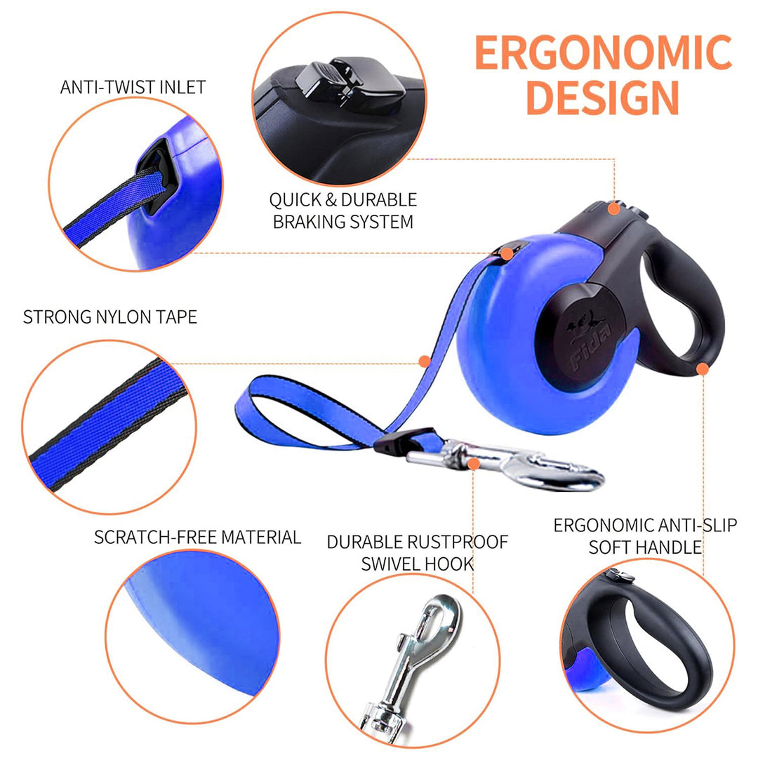 Fida Mars Dog Leash - Blue