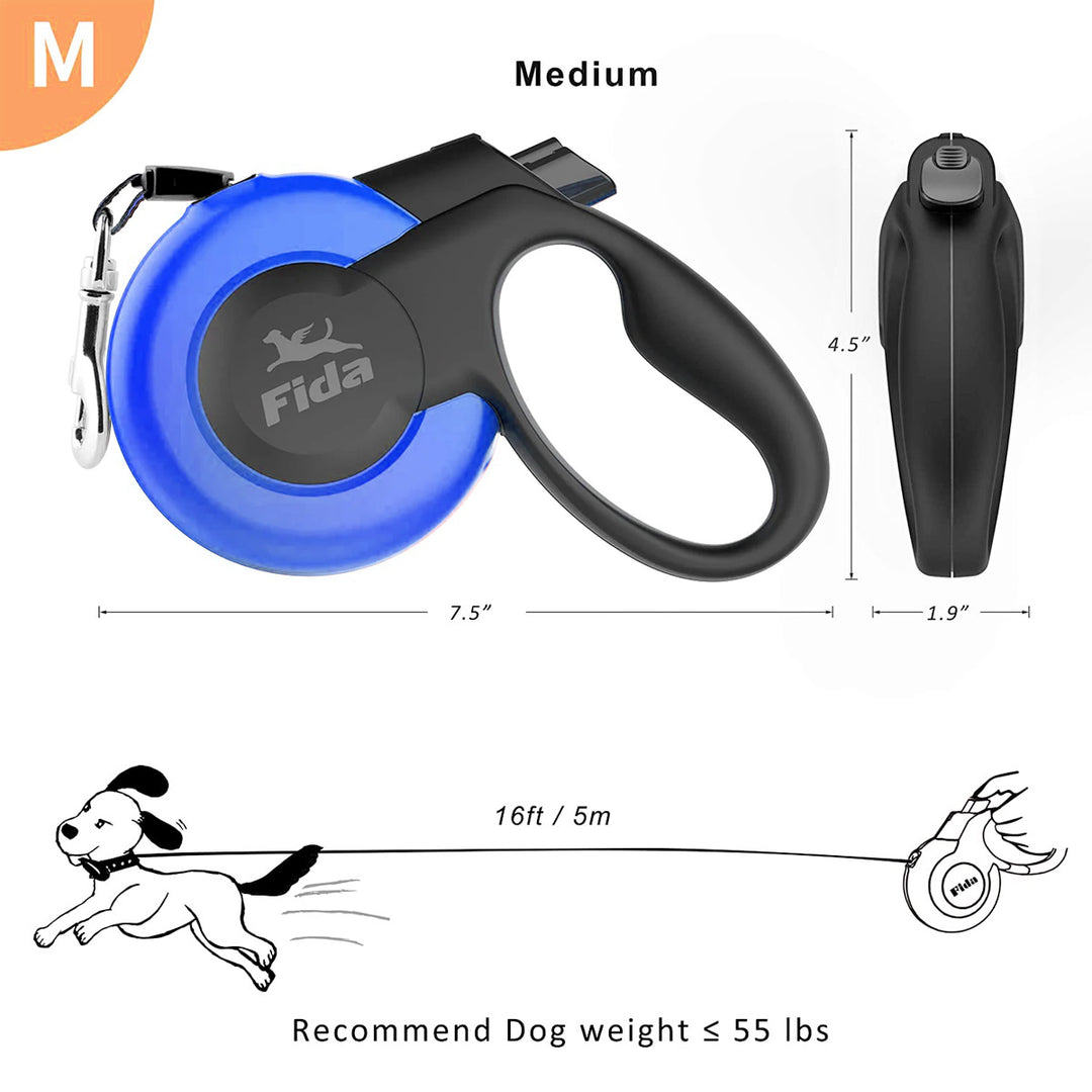 Fida Mars Dog Leash - Blue