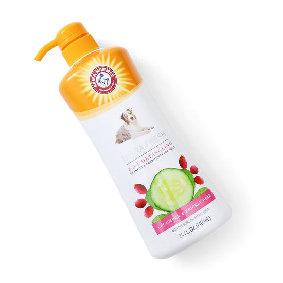 Arm & Hammer Ultra Fresh 2 in 1 Detangle Dog Shampoo - 710ml