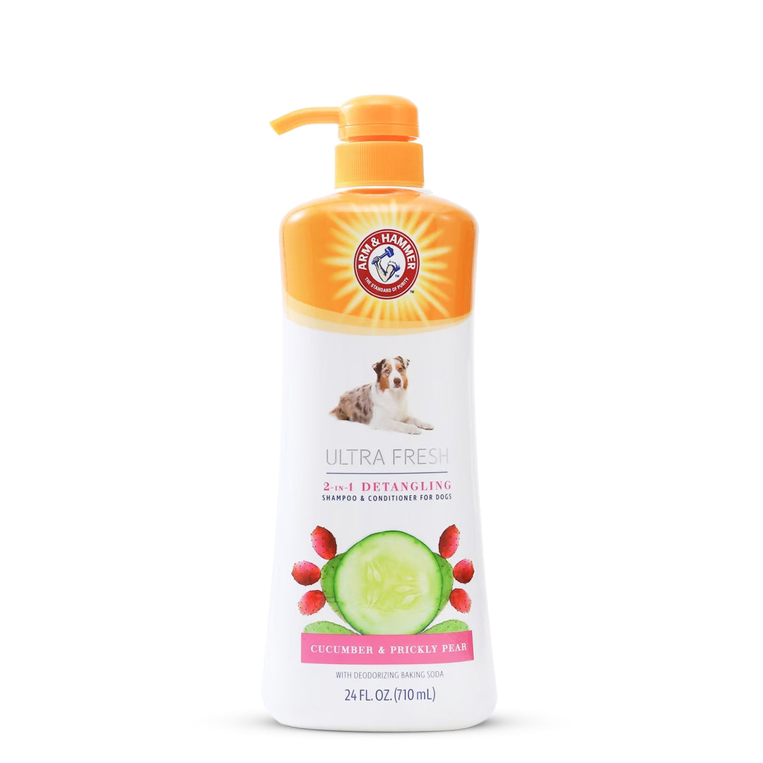 Arm & Hammer Ultra Fresh 2 in 1 Detangle Dog Shampoo - 710ml