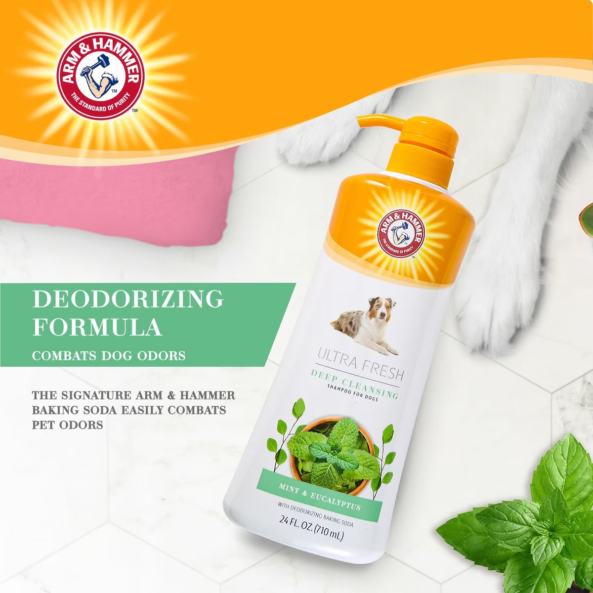 Arm & Hammer Ultra Fresh Deep Clean Dog Shampoo - 710ml