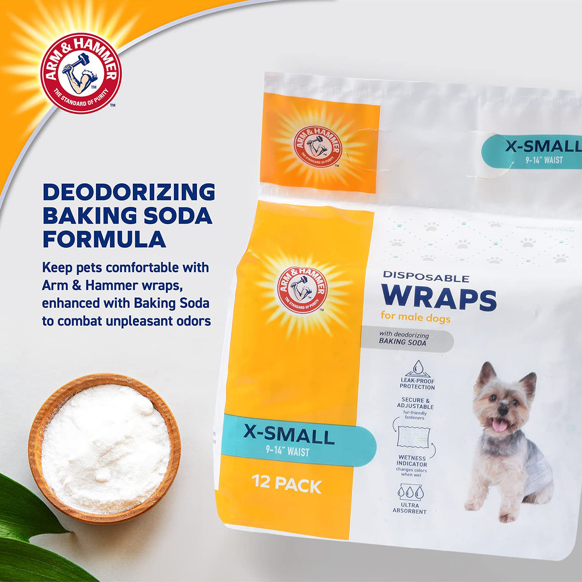 Arm & Hammer Male Wrap for Dogs