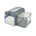 FOFOS Expandable Foldable Pet Carrier Grey/Blue - 46x28x28cm