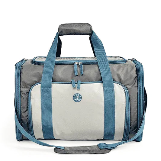 FOFOS Expandable Foldable Pet Carrier Grey/Blue
