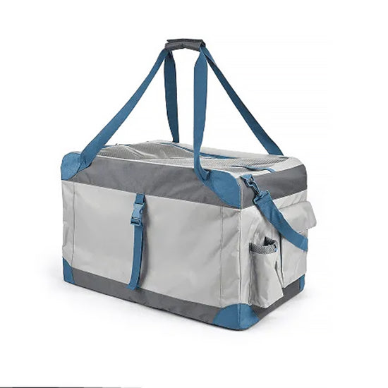 FOFOS Outdoor Camping Pet Carrier - Grey/Blue