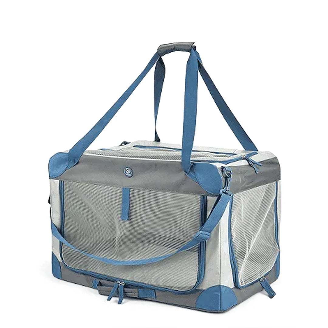 FOFOS Outdoor Camping Pet Carrier - Grey/Blue