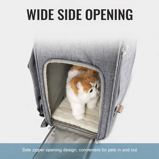 Truelove Airflow Premium Backpack Pet Carrier - Grey - Large
