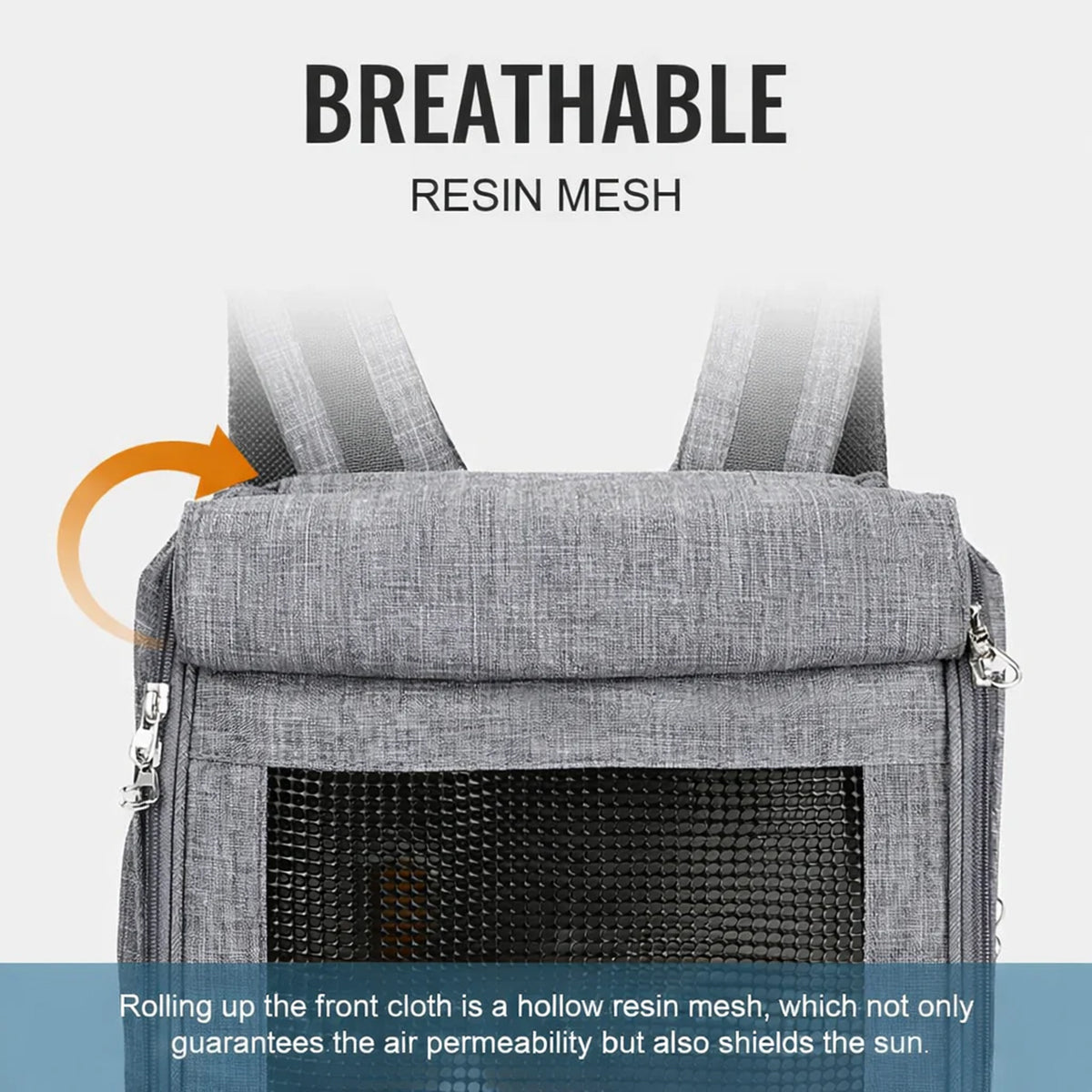 Truelove Airflow Premium Backpack Pet Carrier - Grey - Large