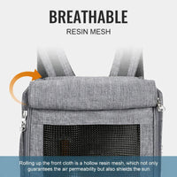 Truelove Airflow Premium Backpack Pet Carrier - Grey - Large