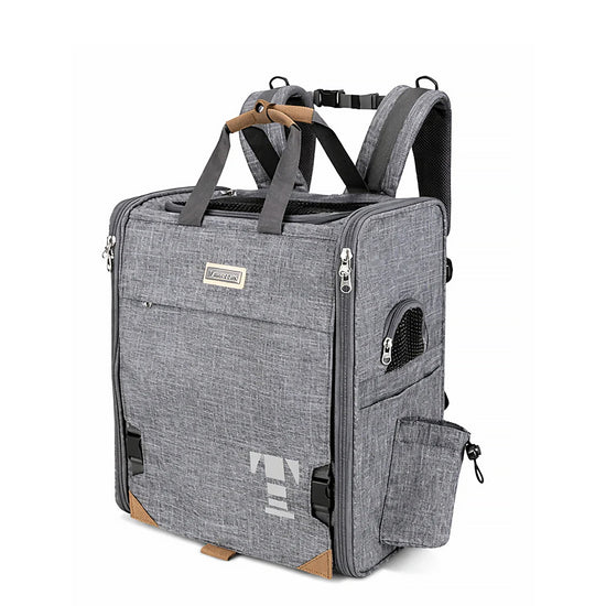 Truelove Airflow Premium Backpack Pet Carrier - Grey - Large