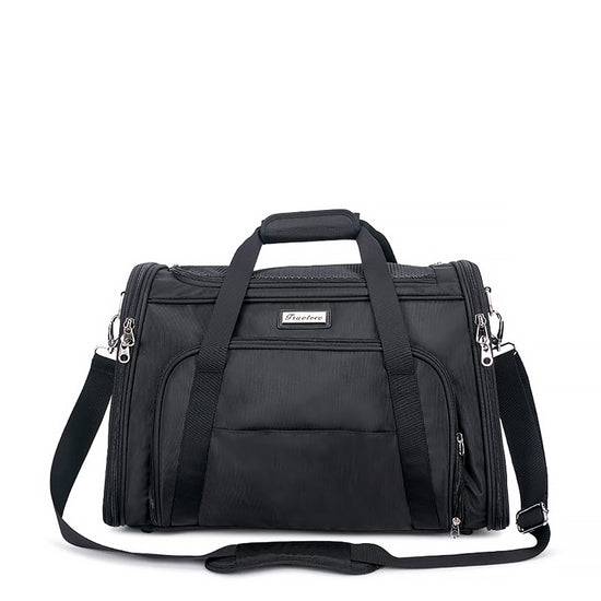 Truelove 1 Side Expandable Duffle Pet Carrier - Black