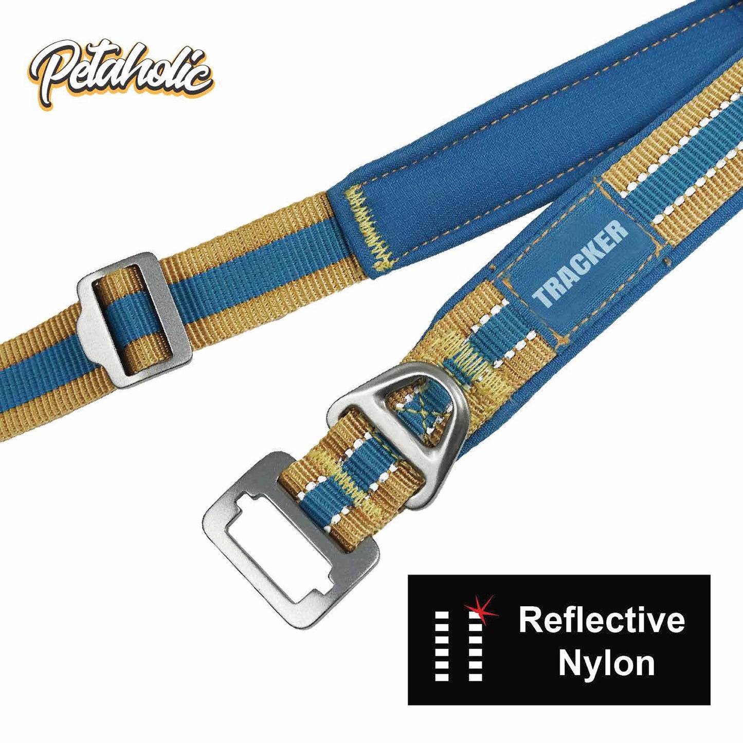 Petaholic  Tracker  Series  Plateau Dog Leash - Mustard
