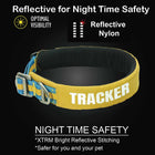 Petaholic Tracker Series Plateau Pet Collar - Mustard