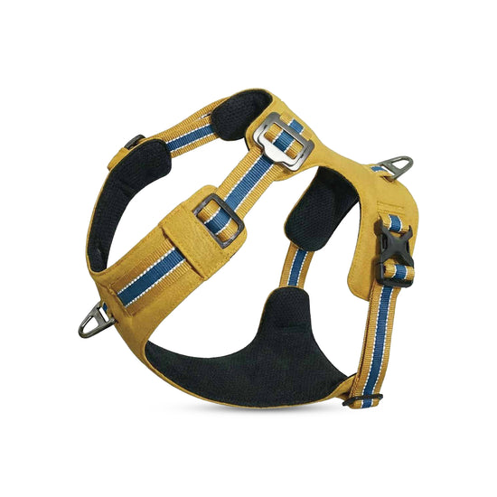 Petaholic  Tracker  Series  Plateau Dog Harness - Mustard