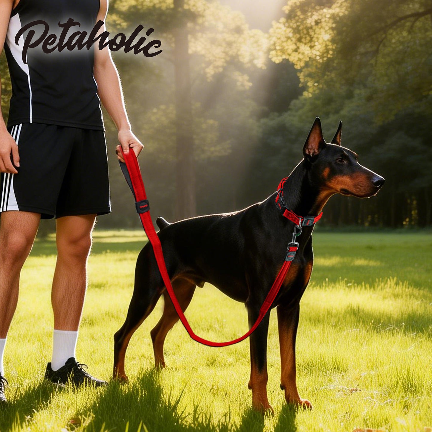 Petaholic  Air Mesh Series  Dog Leash - Maroon