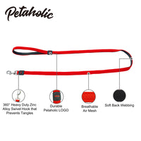Petaholic  Air Mesh Series  Dog Leash - Maroon